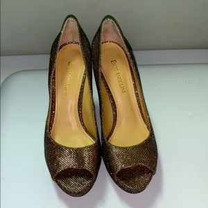 💛SPARKLY PEEP-TOE PUMPS💛